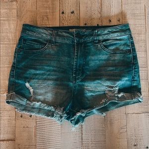 Distressed Jean Shorts
